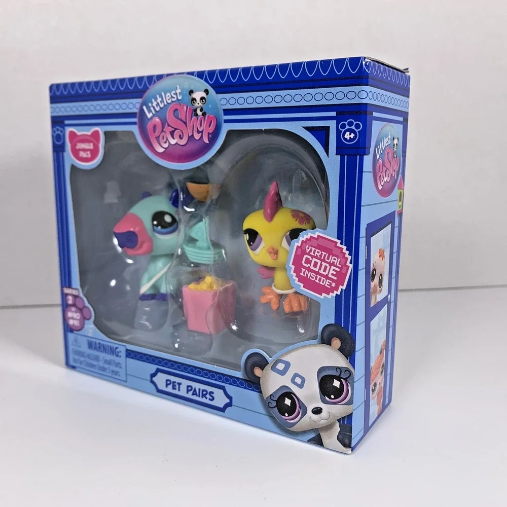 Littlest Pet Shop Pet Pairs Series 2 - Capybara #90 and Parakeet #91 Jungle Pals
